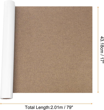 Repair Patches Repair Tape Self-Adhesive DIY Repair Patch Linen Gear Patch for Sofa, Furniture, Chair, Clothing,Tents,17x79 Inch,Brown