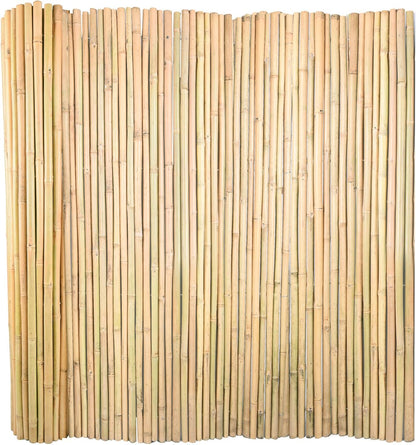 Natural Bamboo Fence 4ft H x 8ft L x 0.7In D, Eco-Friendly Privacy Fence for Outdoor Wall, Garden, Yard, Pool, Patio, Decorative Bamboo Fencing