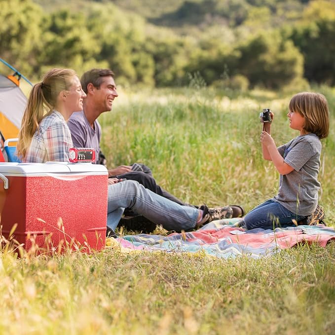 Midland ER210 NOAA Emergency Weather Radio - Compact, Crank, Weather Alerts, AM/FM Radio, Multiple Power Sources, SOS Emergency Flashlight