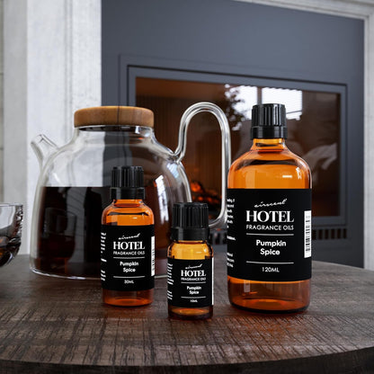 AirScent Pumpkin Spice Diffuser Oil - Pumpkin Spice Fragarnce Oil Blend for Ultrasonic and Waterless Diffusers and Crafting - 10 mL, 0.34 fl oz Glass Dropper Bottle - Fall Scents