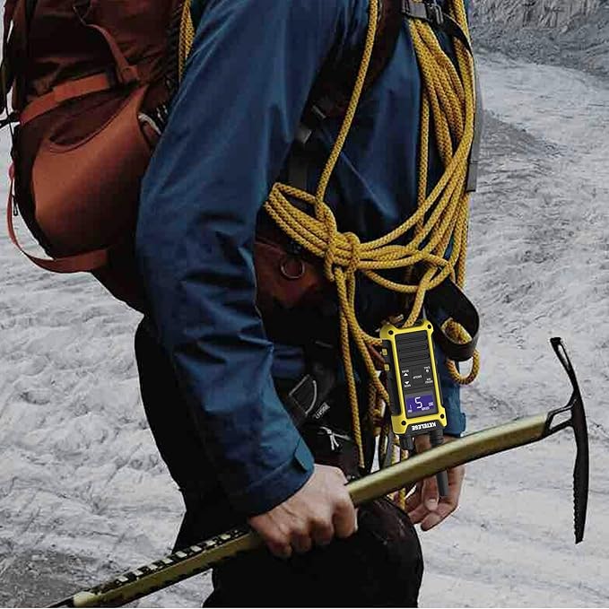 KETELESE T3F IP67 Waterproof Two Way Radios, FRS Walkie Talkie 4 Pack with Earpieces,USB C Charge Dock,Group Talk,Flashlight,VOX,Weather Alert, for Adults, Black/Yellow