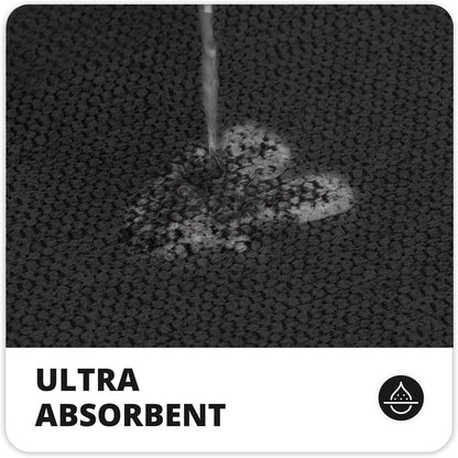 Bath Mat,Ultra Thin Bathroom Runner Rugs,Large Bath Mats for Bathroom,Quick Dry,Non-Slip,Machine Washable,Low Pile,Bath Rug,Shower Outside,Sink,Home Decor Accessories.Black,1'5"x2'11"（17x35inch）