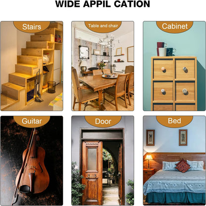 Multi-Color Wood Filler Kit | Professional Repair for Furniture & Flooring | Non-Toxic Fast-Drying Putty (Tools Included)