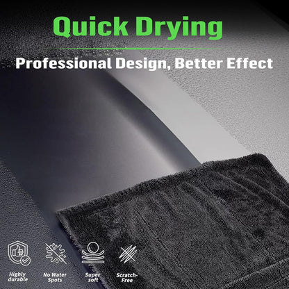Shiny Bath Wipes Shower Cleaning Cloths, Premium Car Drying Towel | Ultra Absorbent Twisted-Loop Design| Microfiber Towel for Car, Shower Cabin, Household
