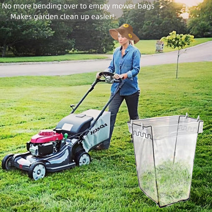 Garden Trash Bag Holder - Outdoor Leaf Bag Support Stand Multi-Use Metal Garbage Bag Holder Frame Holds 30-45 Gallons Bag for Leaves, Camping, Yard Weeding, Lawn Party