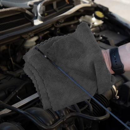 Arkwright Smart Rags in Box - (Pack of 50) Lint Free Microfiber Cleaning Cloth, Scratch & Streak-Free, Dispensable Wash Towels for Cars, Window Glass, and Auto Shop, 12 x 12 in, Black