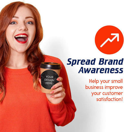 100 Custom Vinyl Stickers - Upload Your own Image, Text, Design, Logo - Personalized Logo Labels for Handmade, Packaging, Bottle, Jars, Candle, Brand Stickers (Black Marble, 5x5)