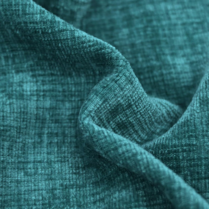 CaliTime Throw Pillow Covers Decorative 16 X 26 Inches Pack of 2 Cozy Chenille Cushion Cases for Couch Sofa Bed Living Room Home Teal