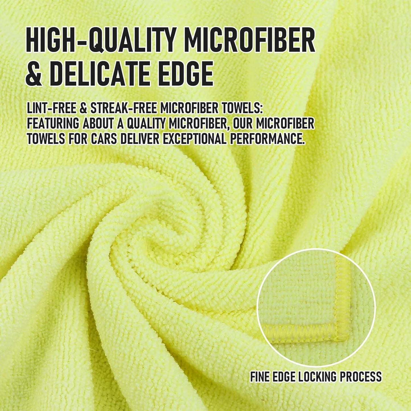 Tricol Clean Microfiber Cleaning Cloth, 16in*16in, 12 Pack Ultra-Thick Cleaning Rags, Super Absorbent, Lint Free & Streak Free Cleaning Towels for Car, House, Kitchen, Office