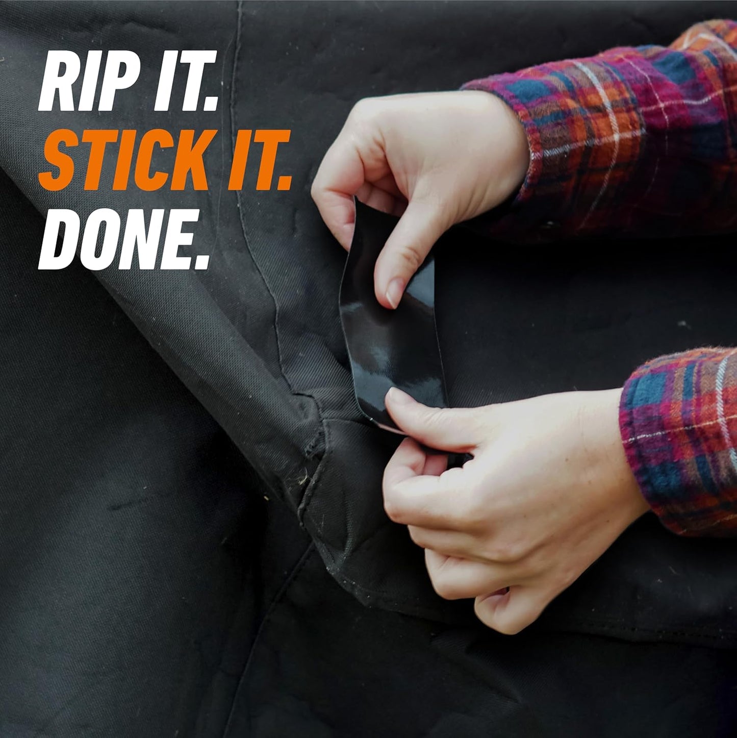 Gorilla All Weather Duct Tape, Black, 1.88" x 25 yd (Pack of 2) - UV and Temperature Resistant Waterproof Tape for Outdoor Repairs