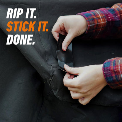 Gorilla All Weather Duct Tape, Black, 1.88" x 25 yd (Pack of 1) - UV and Temperature Resistant Waterproof Tape for Outdoor Repairs