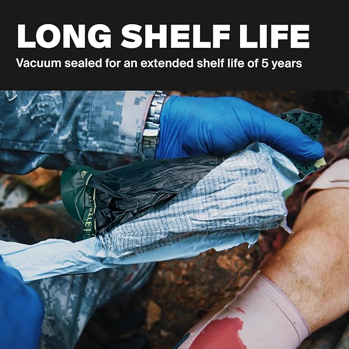 Israeli Pressure Bandage 6 Inch - Emergency Bandage - Pressure Dressing for Wounds - Trauma Dressing - Sterile Vacuum-Sealed Packaging - 2 Pack