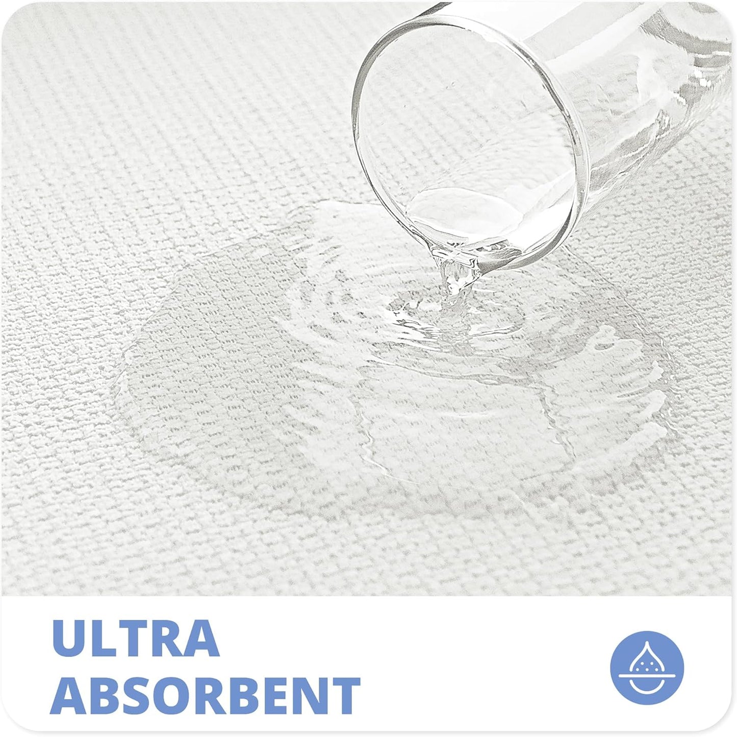 Bath Mat,Ultra Thin Bathroom Rugs,Rubber Bath Mats for Bathroom,No Slip Bath Rugs,Quick Dry,Machine Washable,Low Pile,Absorbent,Shower Outside,Sink,Home Decor Accessories.White,1'5"x2'3"(2 Pack)