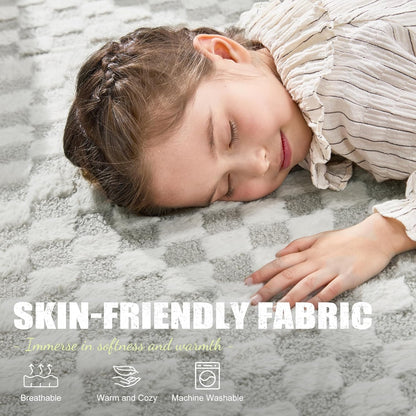 Hobestluk Rectangle Ottoman Memory Foam Footrest for Couch with Removable Cover Large Floor Seating for Adults Ottoman Coffee Table for Living Room, Bedroom or Office (Plush GREYOLIVE, Footrest)