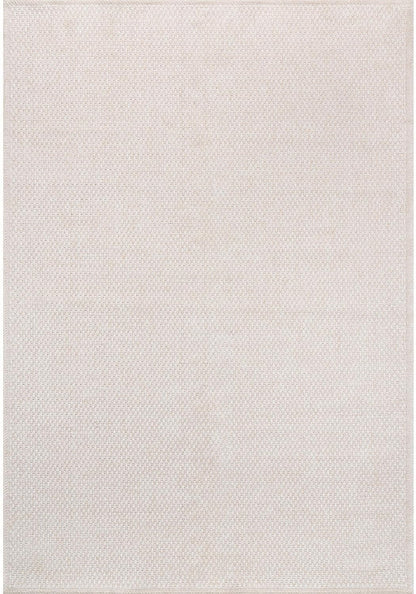 CAMILSON Easy Jute Rug 6x9, Indoor Outdoor Off-White Farmhouse Area Rugs for Living Room Patio and Kitchen Rug, Solid Woven Design, Easy-Cleaning, Washable Outside Carpet Alfombras (6 x 9)