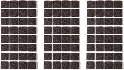 Furnigear Felt Furniture Pads for Hardwood Floors - Self Adhesive Chair Felt Pad, Floor Protector for Furniture Feet, Furniture Sliders Moving Furniture Smoothly, Anti Scratch 96 Pcs 3/4" Square Brown