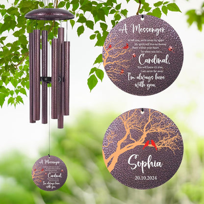 ASTARIN Outside Wind Chimes for Loss of Loved one, Personalized Sympathy Gift for Loss Mother/Father, Windchimes Outdoors Condolences Gift for Women/Men, Garden Decoration, 32 inch