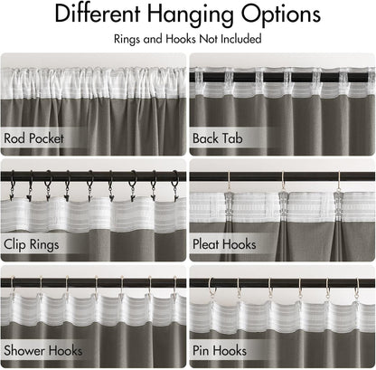 MIULEE Silver Gray Velvet Curtains 84 inches 2 Panels - Luxury Room Darkening Window Drapes for Bedroom Living Room Thermal Insulated Super Soft Blackout, Back Tab Rod Pocket Pinch Pleated, W52 x L84