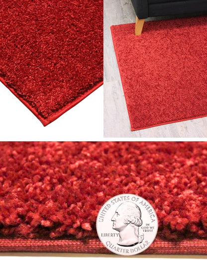 KOECKRITZ Soft and Colorful Kids Classroom Area Rugs (Passes Flammability Pill Test) Many Sizes and Bright Colors to Select from (9' x 9', Fire Engine)