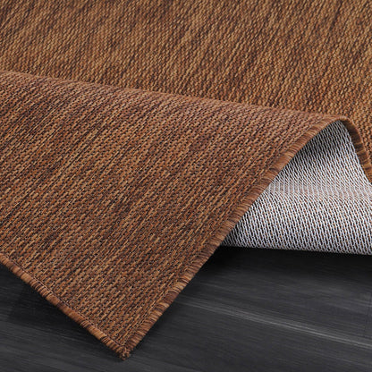 CAMILSON Outdoor Rug 6x9 Modern Area Rugs for Indoor and Outdoor Patios and Porches - Waterproof, Washable, Non-Shedding, Easy-to-Clean Outside Carpet (6 x 9, Solid - Gold)