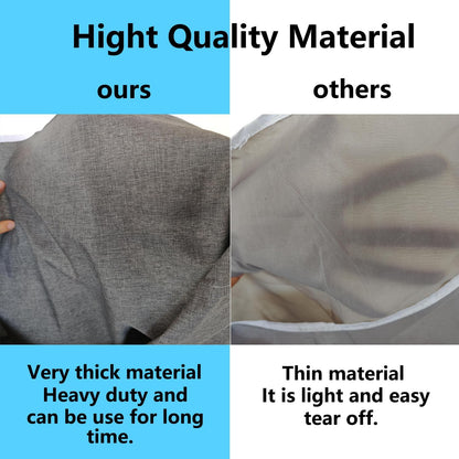 XL Hanging Hamper, Over The Door Hamper with Free Hanging Hooks, Space Saving Over Door Laundry Bag and Laundry Basket for Storage, 2 Pack, (36x22Inch Pop Heather Grey)