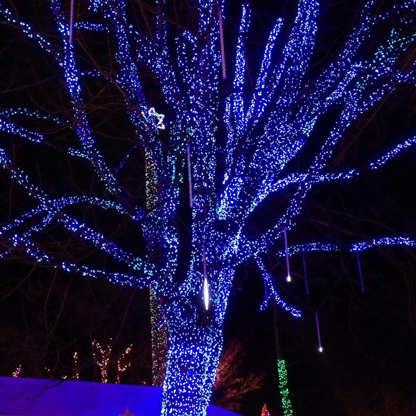 Dazzle Bright Outdoor Christmas String Lights, 1000 LED 328 FT Plug in Fairy Light with Remote Control 8 Modes & Timer, Waterproof Decoration for Home Garden Yard Xmas Wedding, Blue