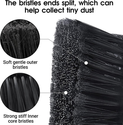 Push Broom Outdoor Heavy Duty,Masthome 24" Push Broom with Stiff Bristles,Heavy Duty Garden Broom,Outdoor Stiff Sweeping Broom for Garage Yard Patio Deck Concrete Wood Stone Floors Scrub and Cleaning