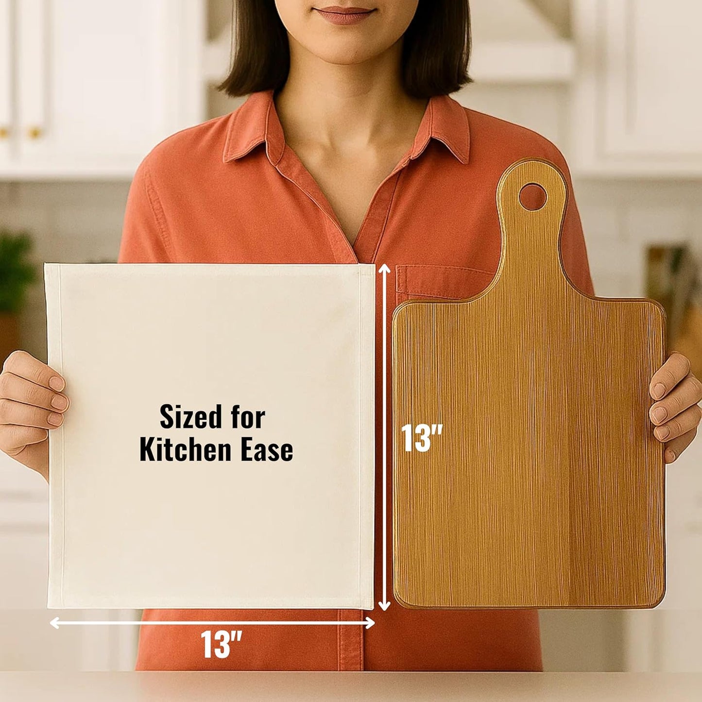 WHITEWRAP Dish Cloths Cotton| Kitchen Wash Cloth| Shop Towels Absorbent and Lint Free Flour Sack| Dishcloths for Kitchen Washing Dishes|Thick Absorbent Quick Dry Dish Rags | 24 Pack 13"x13" Natural