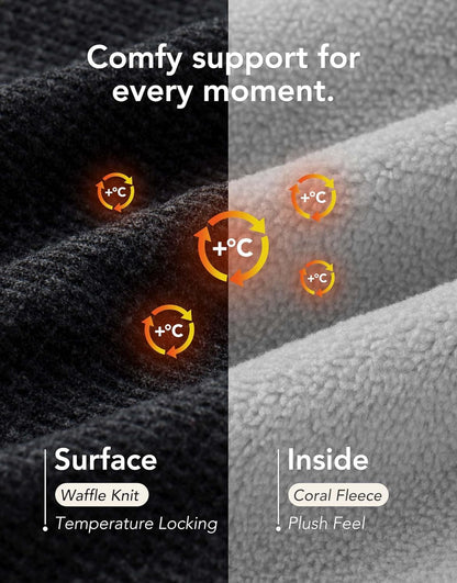 VeraCosy Men's Two-Tone Memory Foam House Slippers Indoor Outdoor Durable Rubber Sole