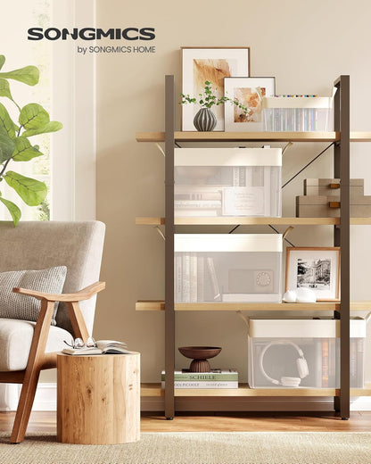 SONGMICS Storage Bins Set of 3, Large Fabric Storage Baskets, Foldable Organizer with Transparent Nylon Mesh, 19.7 x 11.8 x 11.8 Inches, Handles, for Bedroom, Living Room, Cream White URFB950W01