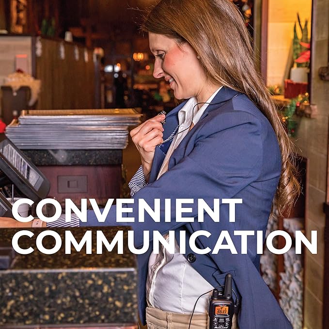 Midland LXT633VP3 FRS Walkie Talkies - Long Range 36-Channel Two-Way Radios, NOAA Weather Alerts (3-Pack, Black)