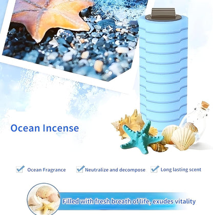 56 Count Toilet Bowl Wand Refills, KIRIKIT Wall-Mounted Disposable Toilet Cleaner Brush Heads for Bathroom Toilet Scrubber Cleaning Accessories, Lavender, Lemon, Ocean