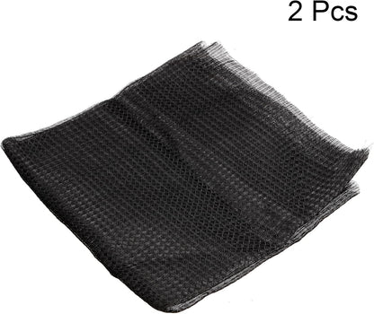 PATIKIL 47.2" x 23.6" Air Conditioner Air Filter Material, 2 Pack Plastic Dustproof Filtering Mesh Screen Replacement for Air Conditioning, Black