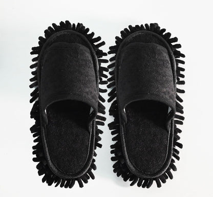 Women's Microfiber Floor Cleaning Mop Slippers with Terry Towel Fabric