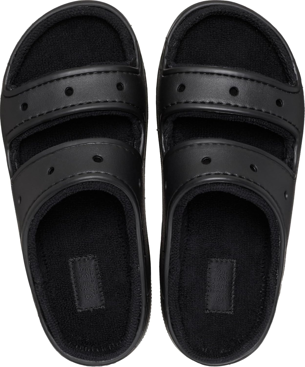 Crocs Unisex Adult Classic Cozzzy Towel Sandals, Fuzzy Slippers and Slides