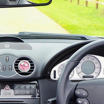 Car Diffuser Vent Clip 30mm Aromatherapy Essential Oil Automotive Diffuser Air Fresheners Vent Clips Car Accessories for Women Birthday Gifts (Flamingo)