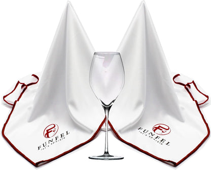 Large Microfiber Glass Polishing Cloth, Lint Streak Free Drying Towel 24x20 inch (2-Pack)