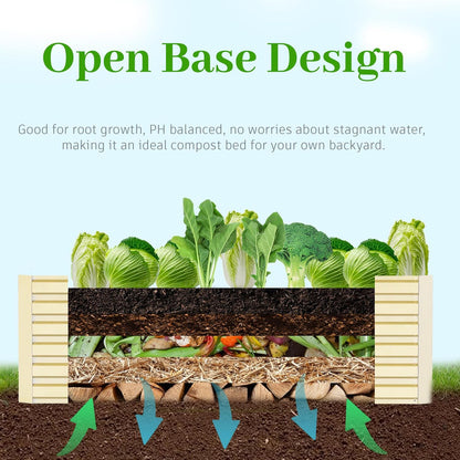 6x3x2 ft Raised Garden Bed, Large Metal Planter Raised Beds, Planters for Outdoor Plants for Vegetables, Flowers, Herbs, Fruits, and Succulents.(4 Pcs, Yellow)