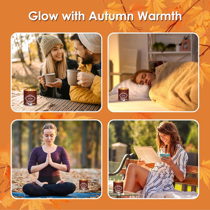 Hot Cocoa Fall Scented Candle – 9 oz Soy Wax in Travel-Friendly Reusable Tin, Non-Toxic & Clean Burning, 50-Hour Burn – Cozy Autumn Fragrance, Holiday Gift & Fall Decor for Women & Men