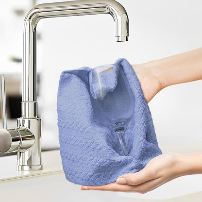 LIVOS Microfiber Cleaning Cloth Roll - 80 Pack, Reusable Paper Towels, Microfiber Towels for Cars, Super Absorbent Lint Free Cleaning Rags for House, Kitchen, Window-Light Purple, 11.5"x11.5"