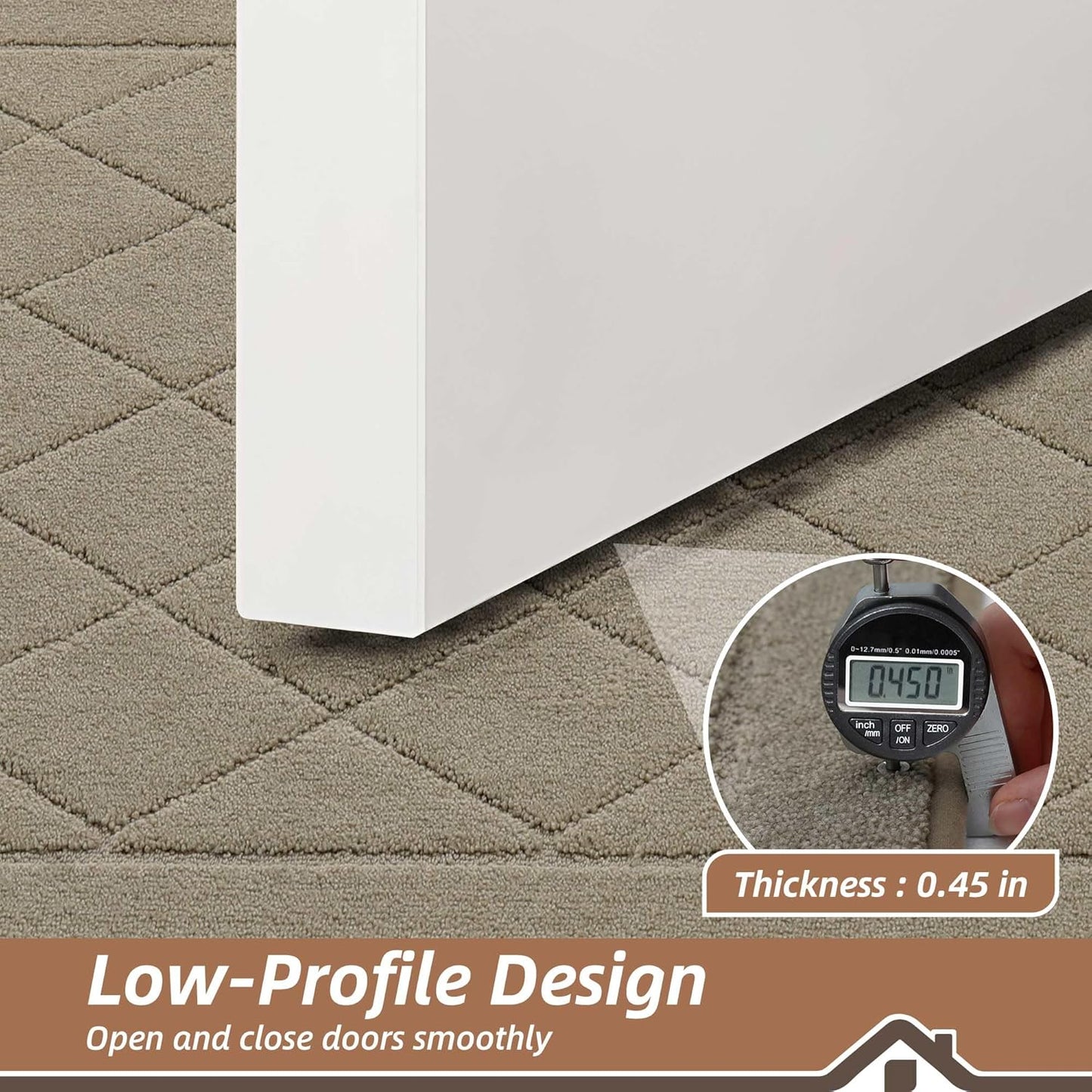 BEQHAUSE Dirt Trapper Door Mat 24" x 36", Doormat Non-Slip Entryway Rugs Washable, Dog Door Mat Stain Resistant and Absorbent Welcome Floor Mat for Front Back Door, Muddy Wet Shoes & Paws, Beige