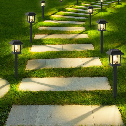 Solar Lights Outdoor,12 Pack Waterproof Auto On/Off Solar Pathway Lights for Your Garden, Landscape, Path, Yard, Patio, Driveway,Walkway Decor