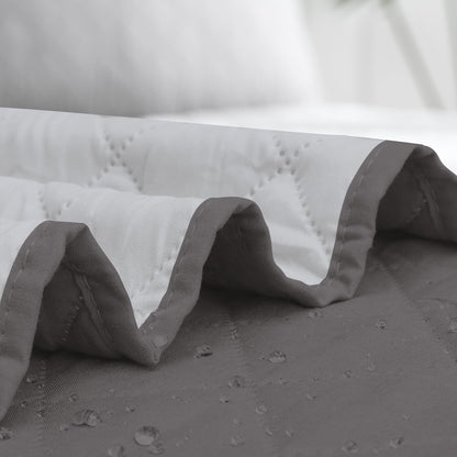 Easy-Going Sectional Couch Covers for Dogs L Shape Sofa Cover Reversible Sofa Slipcover Chaise Lounge Cover Furniture Protector Cover for Pets Dog Cat (30 x 50 inches, Gray/Light Gray)