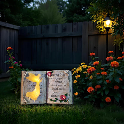 Outdoor Solar Angel Garden Stakes Lights, Waterproof Memorial Grave Decorations Gifts for Cemetery Outdoors Lawn Yard Home Patio Decor