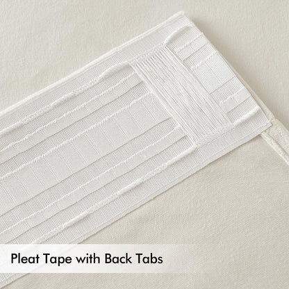 MIULEE Ivory White Velvet Curtains 108 inches Long 2 Panels - Luxury Pinch Pleated Room Darkening Window Drapes for Bedroom Living Room Thermal Insulated Super Soft, Back Tab Rod Pocket Elegant Decor