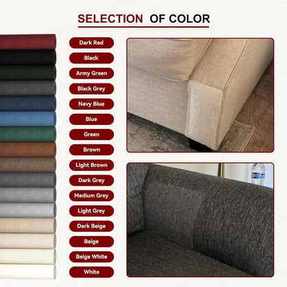 Linen Repair Tape 4x79 inch, Self Adhesive Fabric Patches, Linen Patch Tape Kit, Fabric Repair Tape for Couch Sofas, Headboards, Chairs, Pillows, Curtains, Couches - Beige