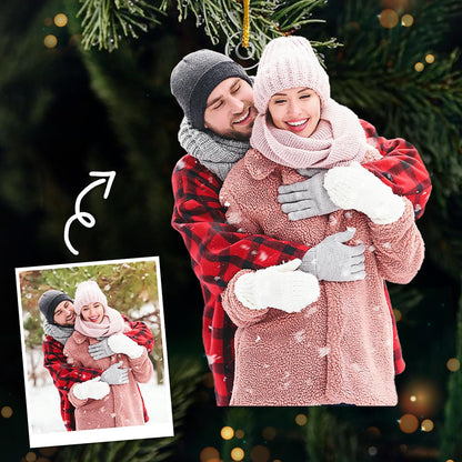 Pawfect House Personalized Photo Ornament, Custom Christmas Ornament, 2D Acrylic Ornaments with Couple Picture, Custom Photo Gifts for Women Men, Personalized Christmas Ornaments 2025, Couples Gifts