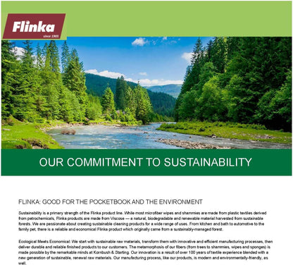 Flinka Kitchen Wipes 20 Count Mega Pack - Large (16 in. x 15 in.) Reusable Cleaning Cloth - Washable Paper Towels - Eco Friendly Viscose Cloths - Assorted Variety of Colors