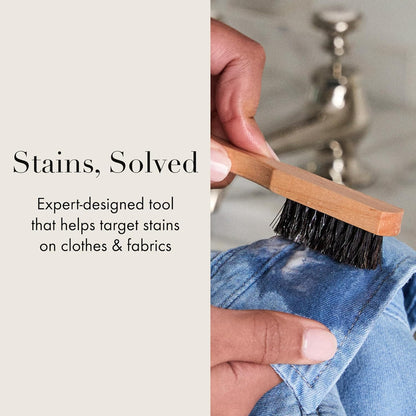 The Laundress Stain Brush, Laundry Brush for Stain Removal, Stain Brush for Clothes, Small Brush for Cleaning Small Spaces, Home Cleaning
