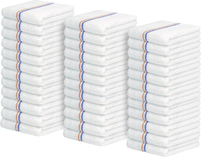 Avalon Towels Terry Bar Mop Towels (Value Pack of 36) Size 16"x19" – Absorbent and Durable, Multipurpose Cleaning Rags, Cotton Cleaning Cloths, Terry Cloth Rags, Reusable Shop Rag